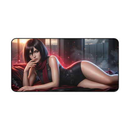 Attack on Titan Mouse Pad, Mikasa Desk Mat, Gamer Gift XXL
