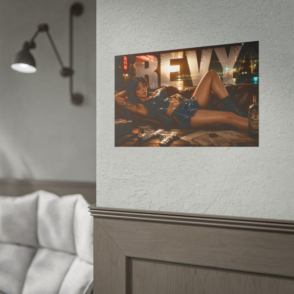 Revy Black Lagoon Anime Poster Character Wall Art Room Decor Collectible Print