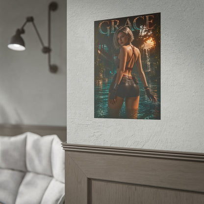 Game Room Decor Grace Wall Art Poster Collectible Character Print