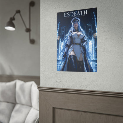 Esdeath Poster, Akame ga Kill Wall Art, Anime Print, Room Decor