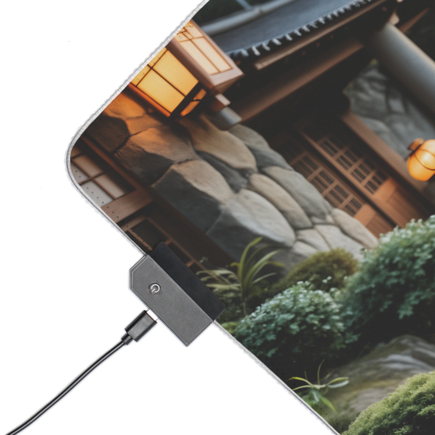 Nezuko Kamado Schreibtischunterlage – LED RGB Pad, süßes Waifu Anime Mädchen Gaming Setup