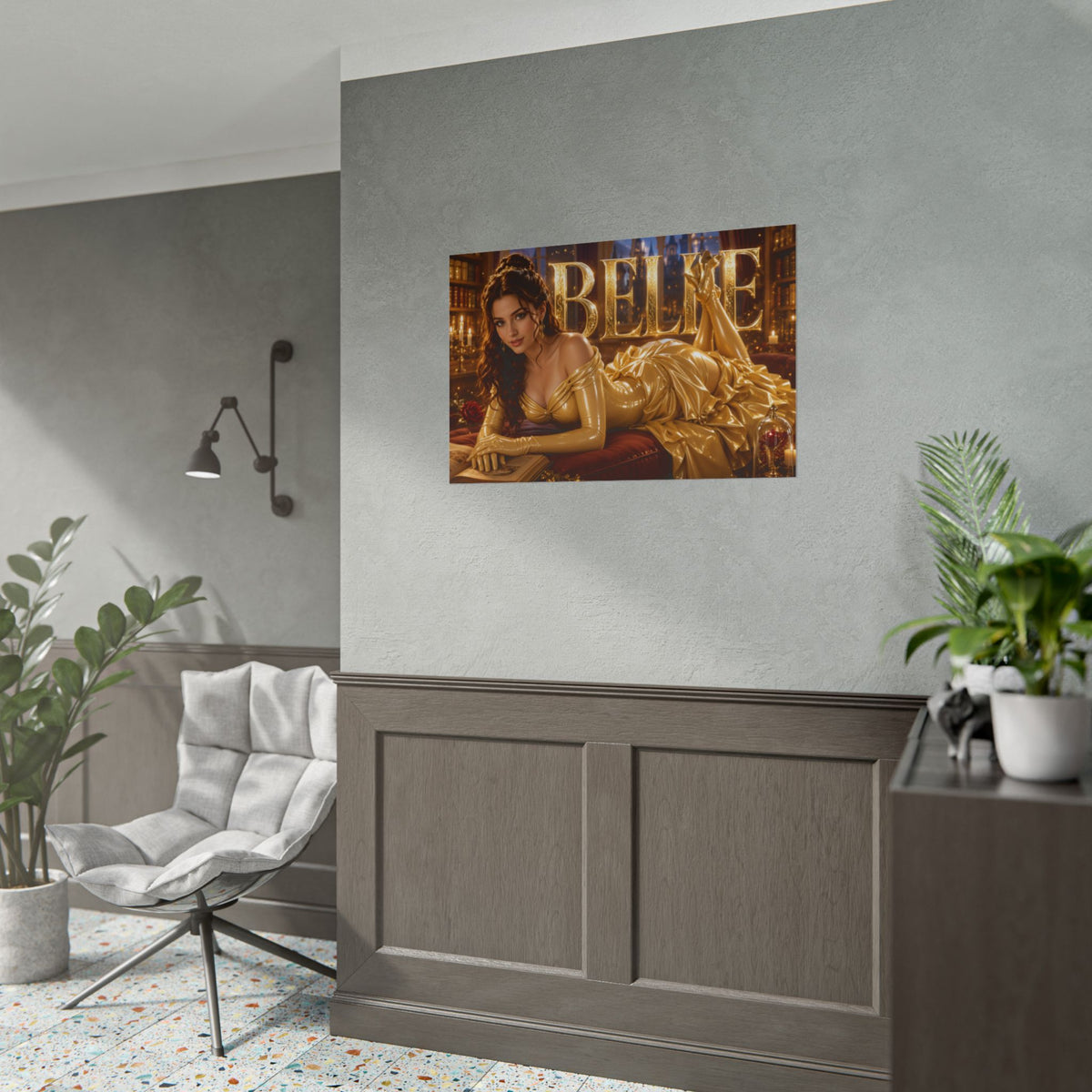 Belle Beauty and the Beast Poster Fantasy Wall Art Room Decor Collectible Print