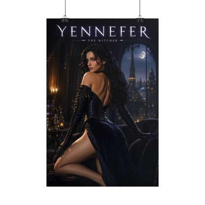 Yennefer Poster, The Witcher Wall Art, Fantasy Art Print, Room Decor