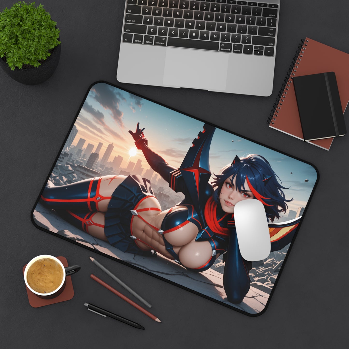 Килимок для столу Ryuko Matoi, килимок для миші з аніме-дівчиною-файтингом, налаштування столу для екшн-ігор