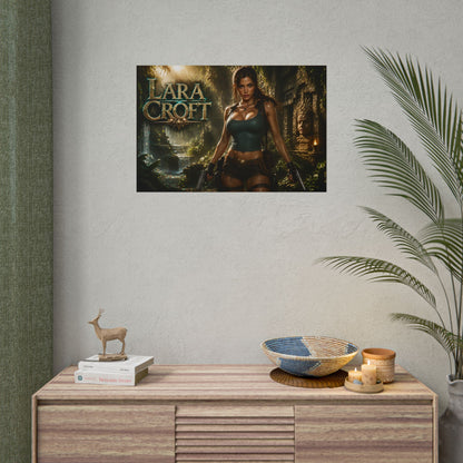 Lara Croft Tomb Raider Wall Art Poster PC Gaming Decor Bedroom Collector Print