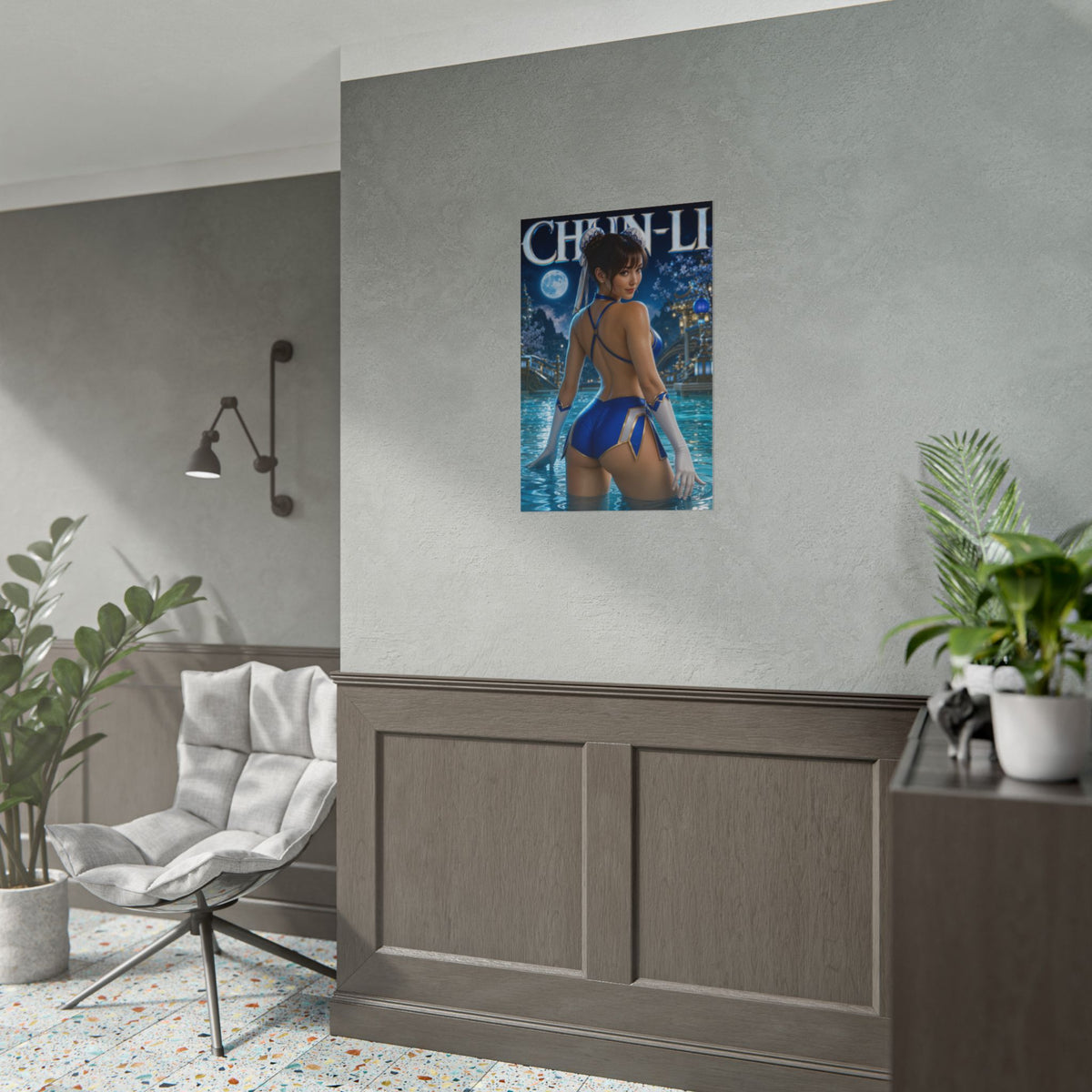 Chun Li Street Fighter Poster PC Gaming Wall Decor Bedroom Art Collector Gift