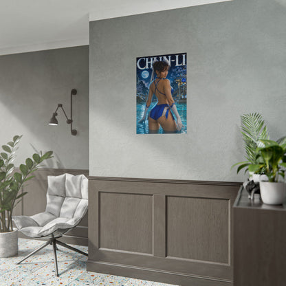 Chun Li Street Fighter Poster PC Gaming Wall Decor Bedroom Art Collector Gift