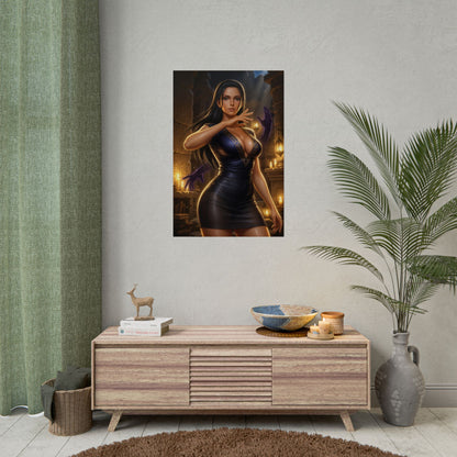 Nico Robin One Piece Poster Anime Pirate Woman Wall Art Dark Hair Girl Print Adventure Character Gaming Room Decor Gift
