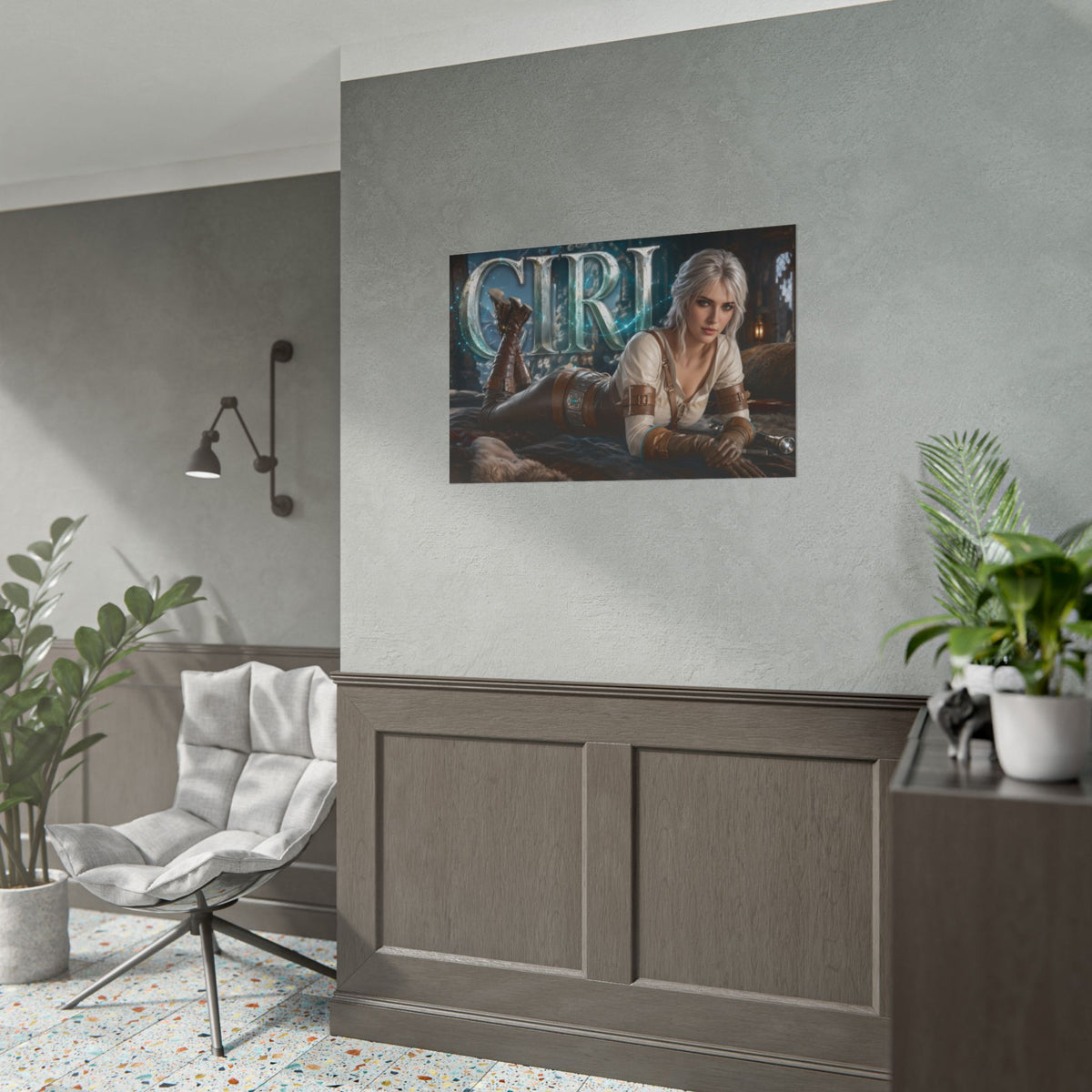 Ciri The Witcher Poster Gaming Wall Art Gamer Room Decor Collectible Print