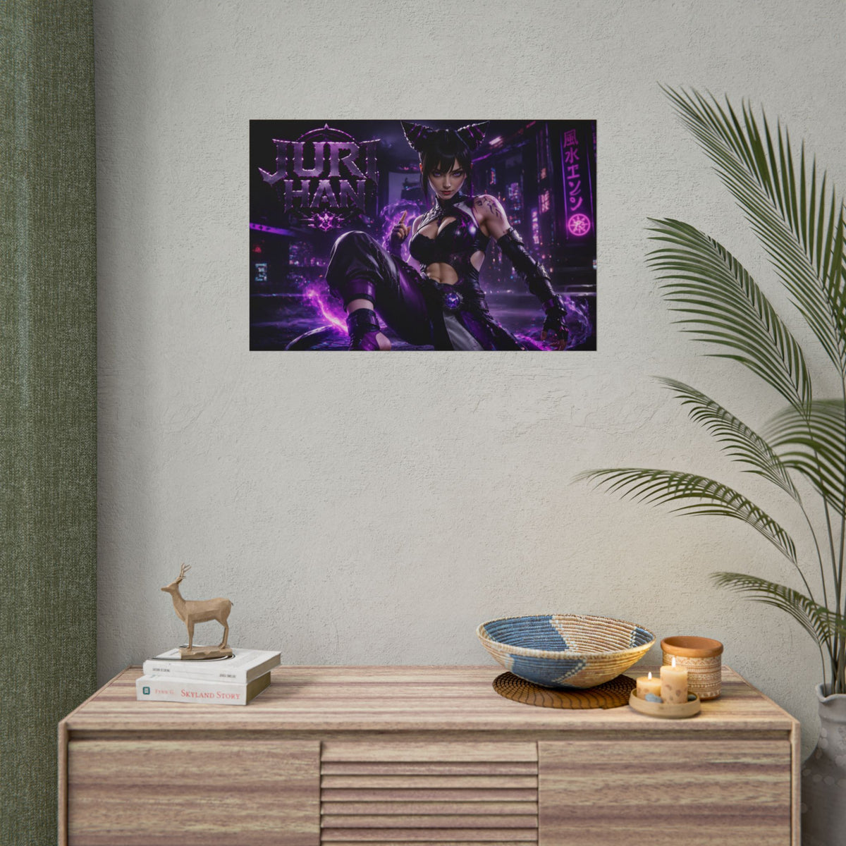 Juri Han Gaming Poster Wall Art Gamer Room Decor Collectible Print