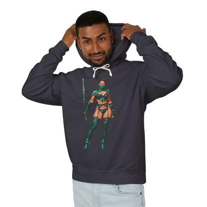 Jadefarbener Hoodie | MK11-Kämpfer-Hoodie | Anime-Kriegerinnen-Pullover
