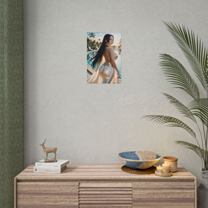 Плакат Боа Хенкок, художній принт дівчини з аніме One Piece, декор стін піратом Вайфу