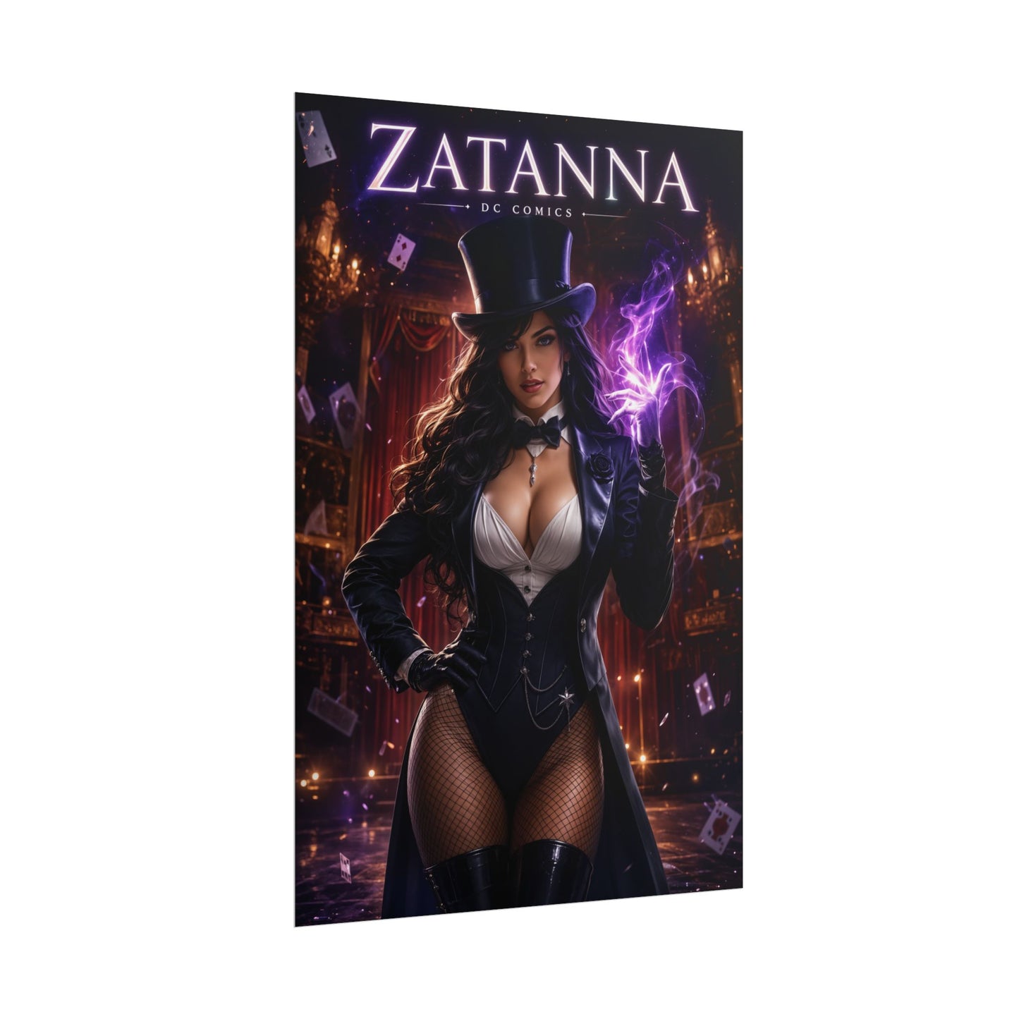 Zatanna Poster, DC Comics Wall Art, Magic Print, Superhero Decor
