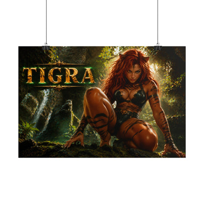 Tigra Comic Poster Character Wall Art Collector Room Decor Art Print