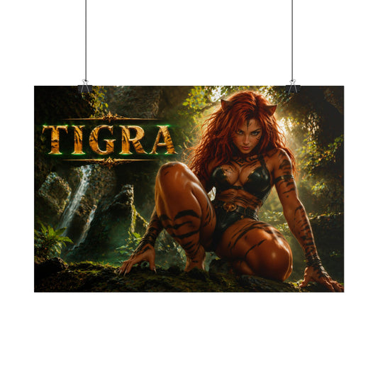 Tigra Comic Poster Character Wall Art Collector Room Decor Art Print