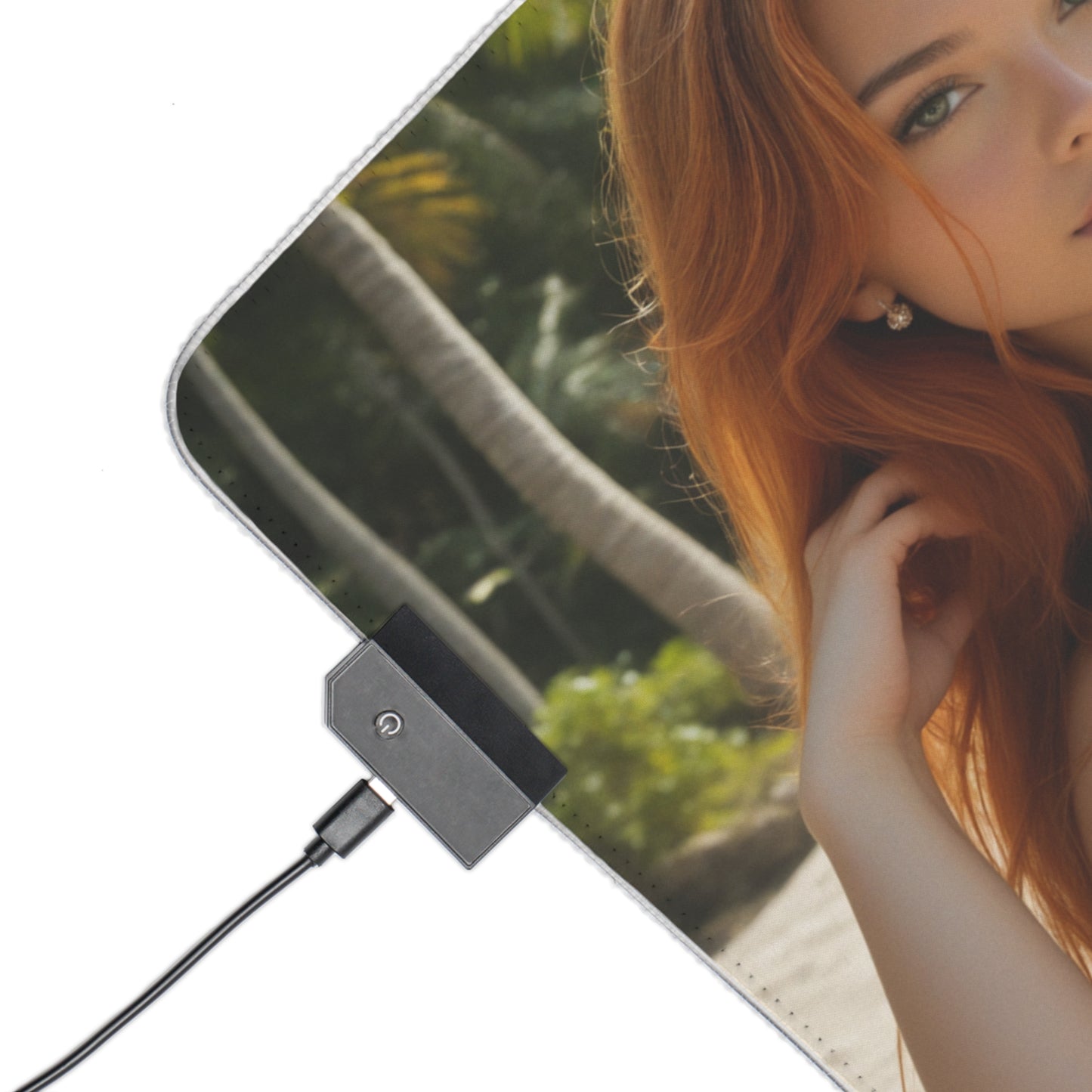 Килимок для столу Nami – світлодіодний RGB-підсвітлювальний килимок, ігровий комплект із зображенням дівчини з аніме Waifu