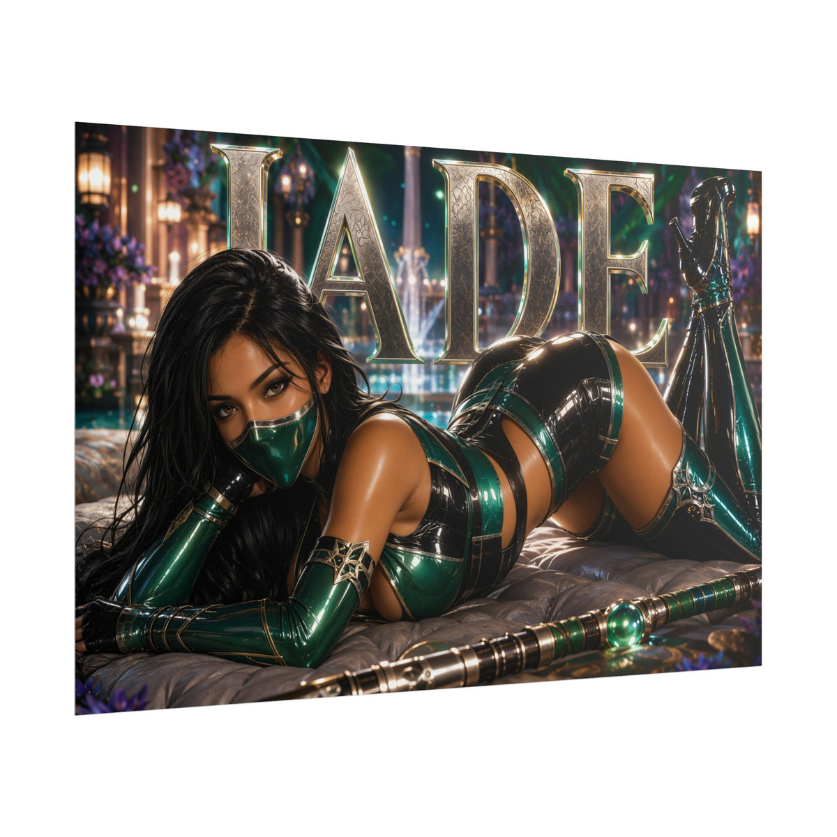 Jade Mortal Kombat Poster Gaming Wall Art Gamer Room Decor Collectible Print