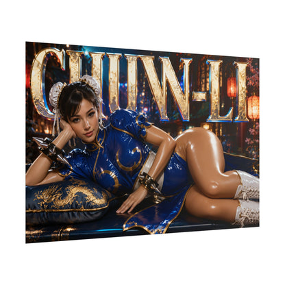 Gaming Wall Art Chun Li Street Fighter Poster Game Room Decor Gamer Gift Print