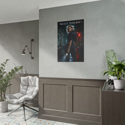 Grace Ashcroft Poster, Survival Horror Wall Art, Gaming Print Decor