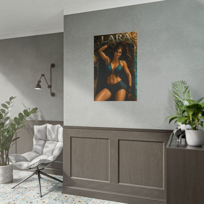 Lara Croft Character Poster Tomb Raider Gamer Gift Gaming Setup Wall Decor Print