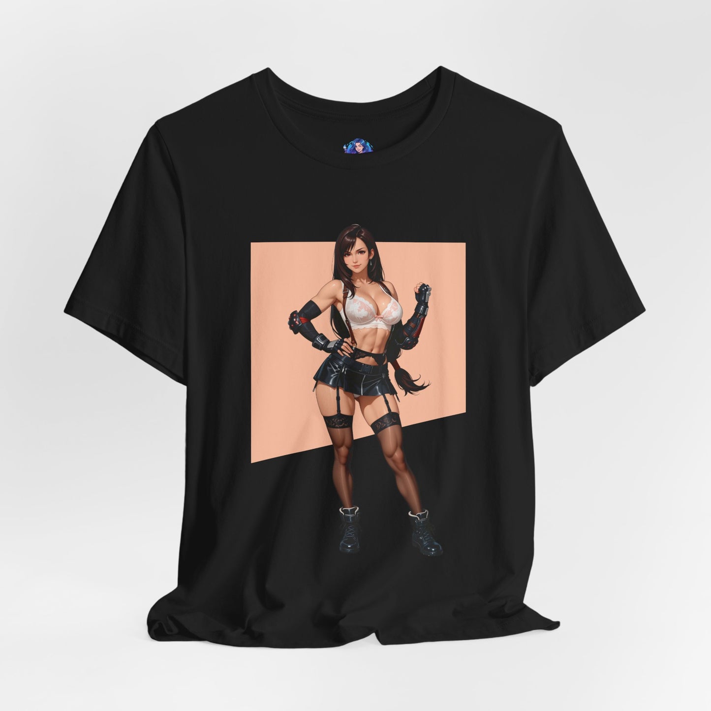 Tifa Lockhart T-Shirt | Final Fantasy VII T-Shirt für Gamer und Otaku-Fans | Starkes Waifu-Shirt