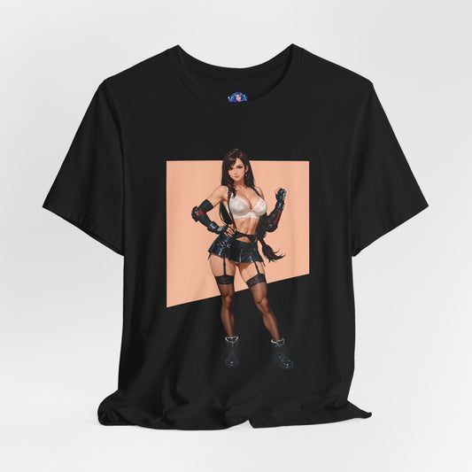 Tifa Lockhart T-Shirt | Final Fantasy VII T-Shirt für Gamer und Otaku-Fans | Starkes Waifu-Shirt