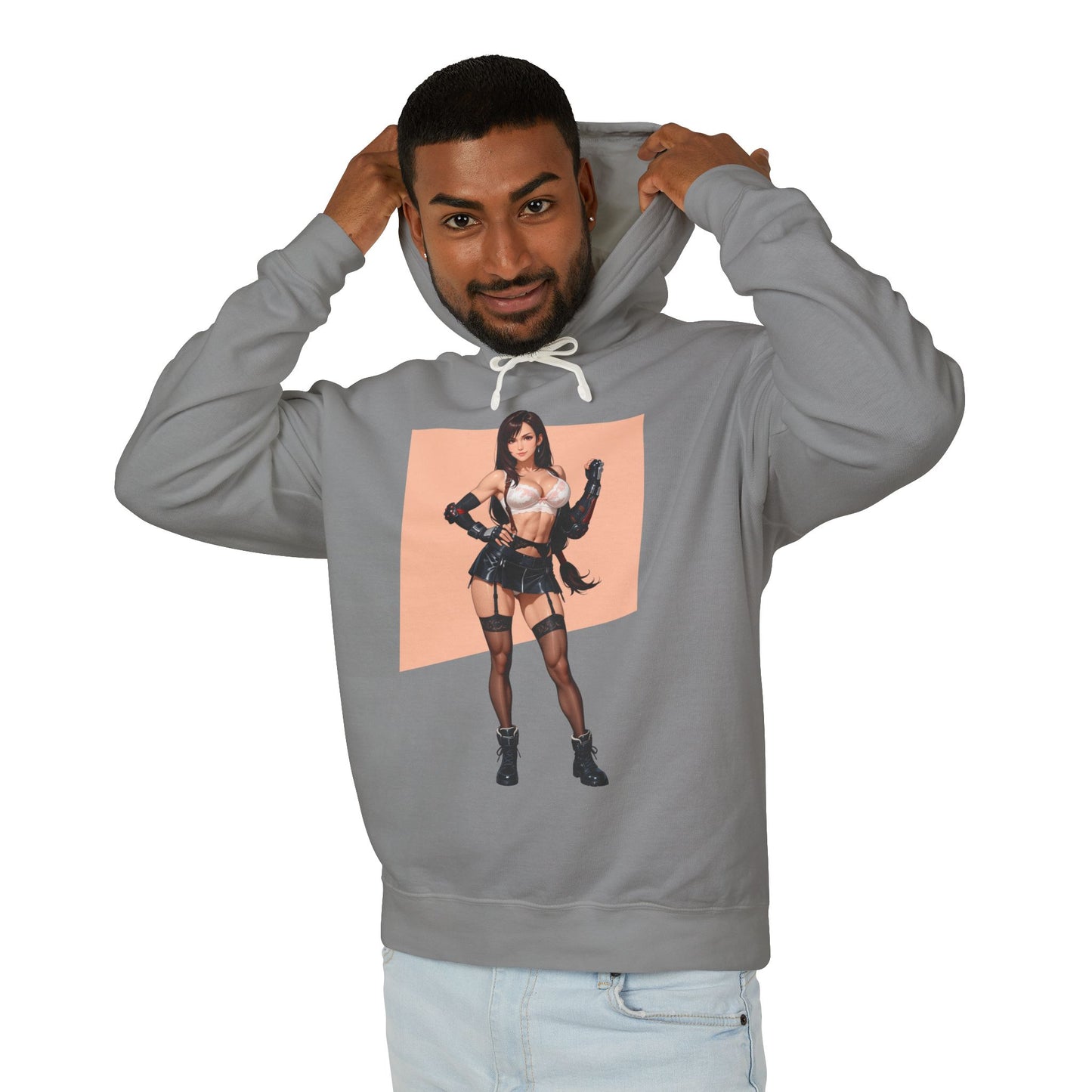 Худі з Тіфою Локхарт | Худі з аніме-героїнею | Елегантний фентезійний пуловер