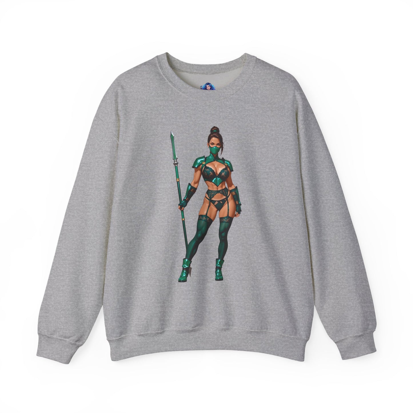 Толстовка Jade Mortal Kombat, топ Emerald Assassin Crewneck, затишний ігровий вуличний одяг для колекціонерів