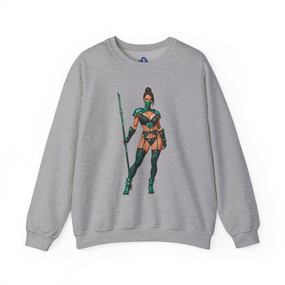 Толстовка Jade Mortal Kombat, топ Emerald Assassin Crewneck, затишний ігровий вуличний одяг для колекціонерів