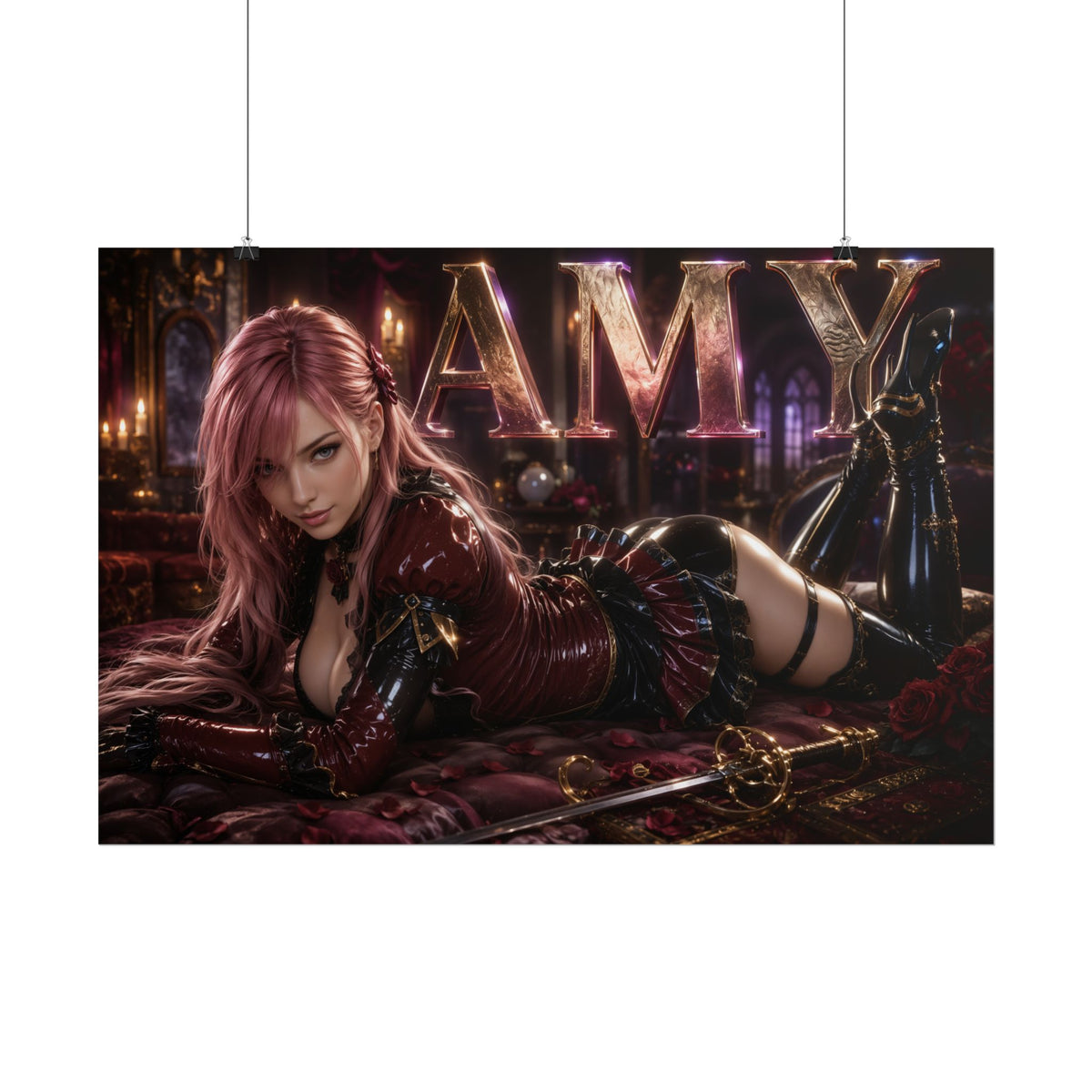 Amy Sorel Soulcalibur Poster Gaming Wall Art Gamer Room Decor Collectible Print