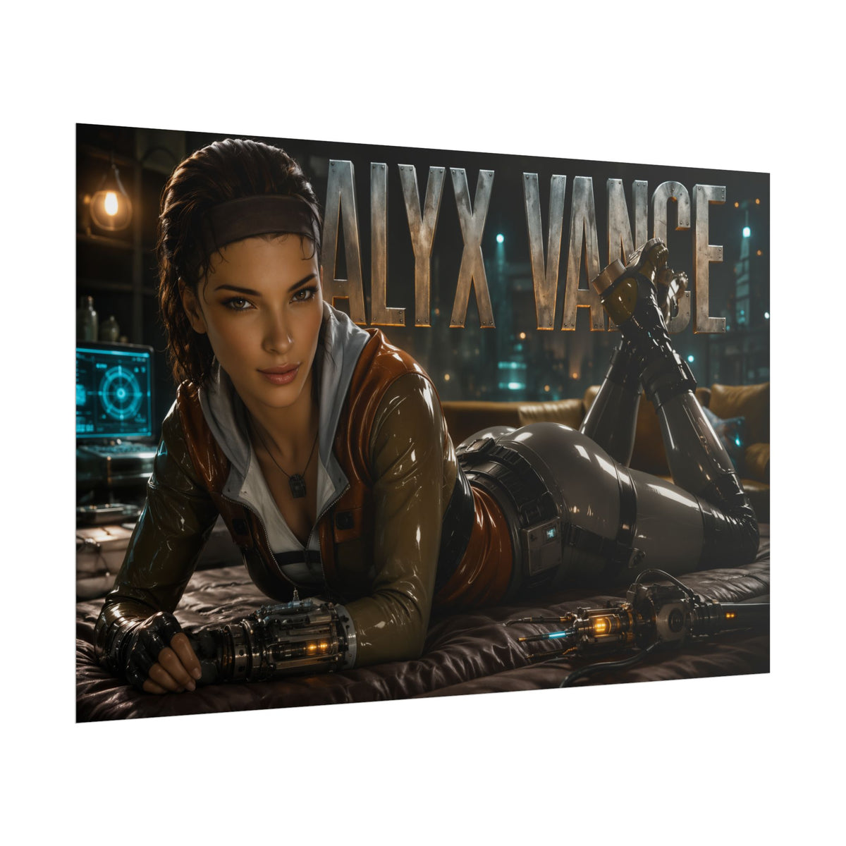 Gaming Wall Art Alyx Vance Half Life Poster Game Room Decor Gamer Gift Print