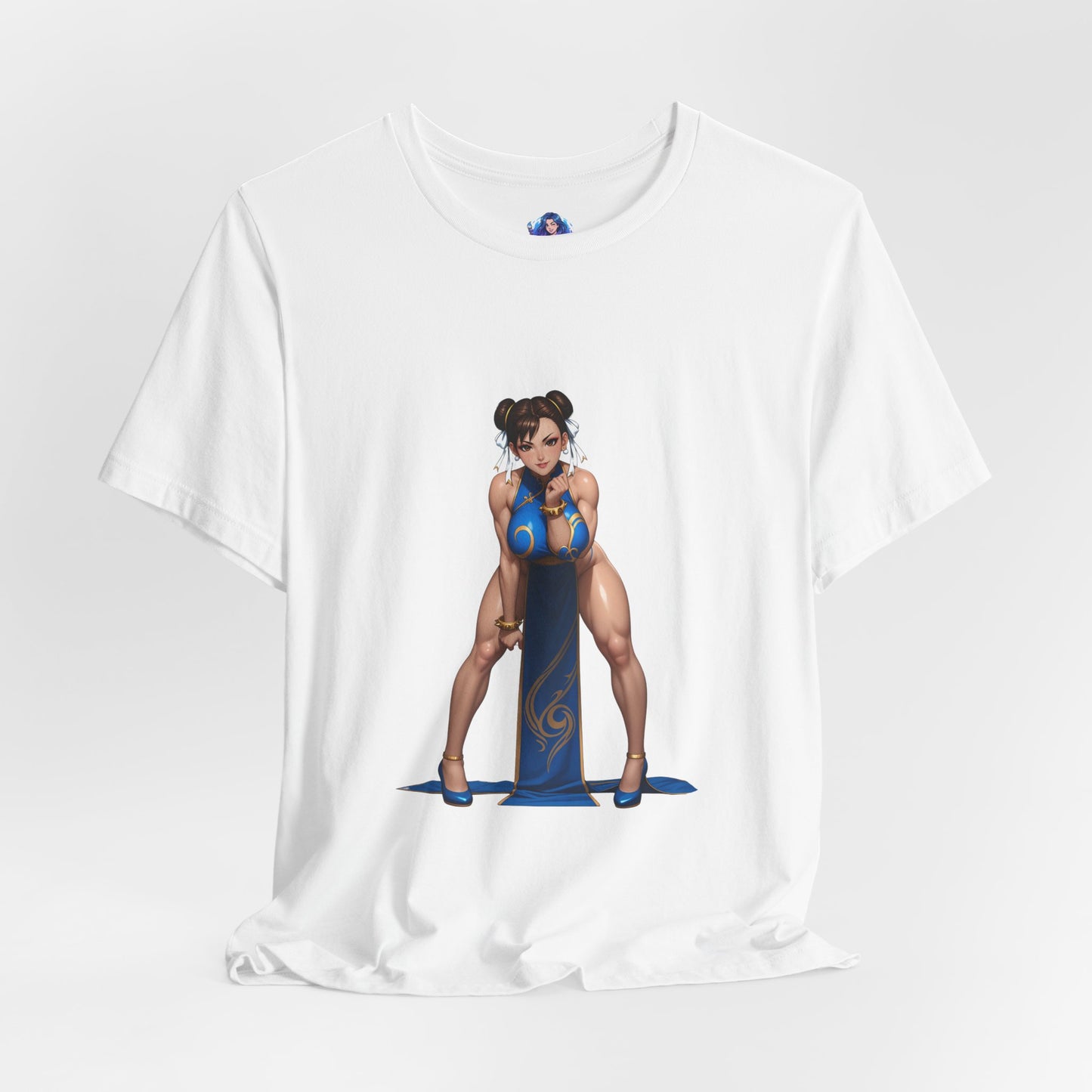 Chun-Li T-Shirt | Street Fighter Grafik-T-Shirt für Gamer &amp; Anime-Fans | Kämpfer-Waifu-Shirt