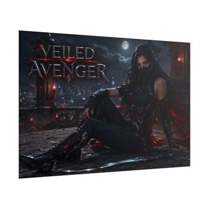 Veiled Avenger Character Poster Comic Style Wall Decor Bedroom Collector Gift