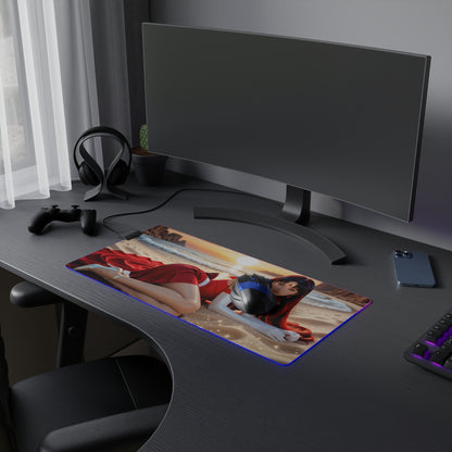 Килимок для столу Sailor Mars – світлодіодний RGB-підкладка, елегантна конфігурація дівчини з аніме Вайфу