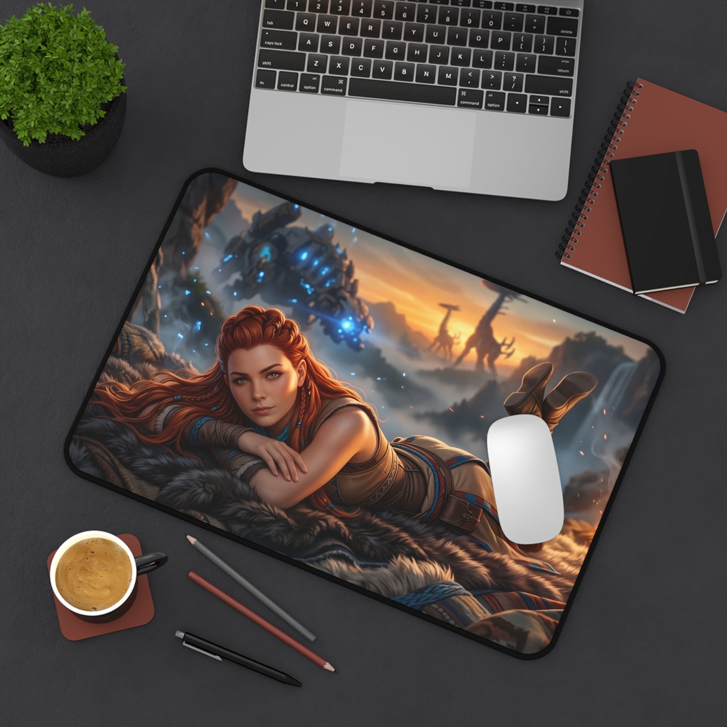 Horizon Mouse Pad, Aloy Desk Mat, Gamer Gift XXL