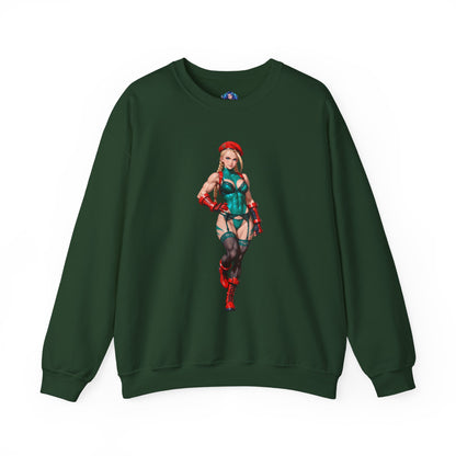 Біла толстовка Cammy, чохол Street Fighter Crewneck, одяг для фанатів Gaming Fandom