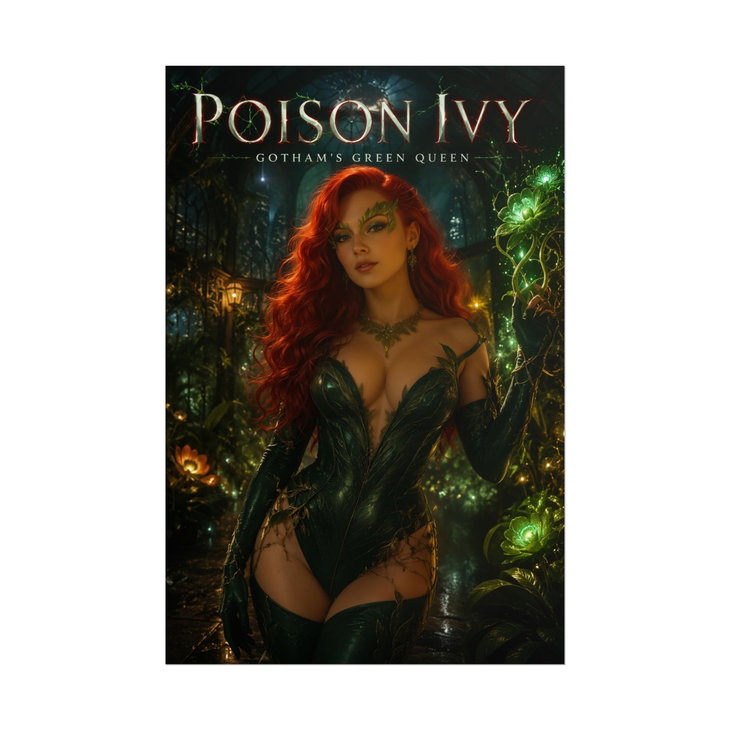 Poison Ivy Poster, DC Comics Wall Art, Superhero Print, Room Decor