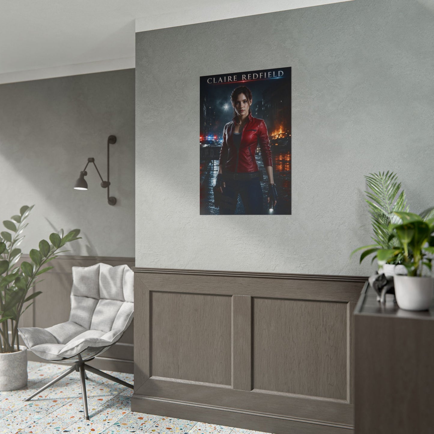 Claire Redfield Resident Evil Collectible Poster Gaming Wall Art