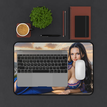 Nico Robin Gaming Mouse Pad, One Piece Desk Mat, Anime Scholar Girl Setup