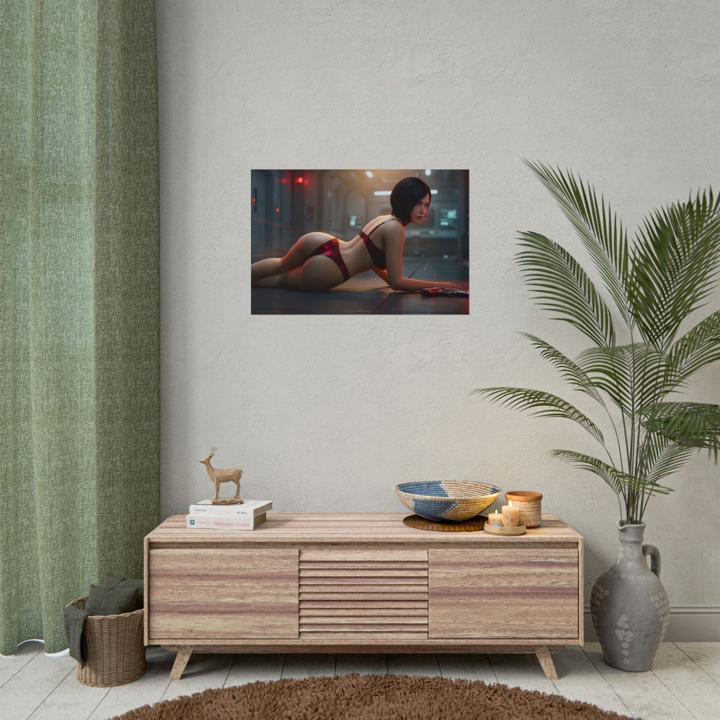 Ada Wong Poster – Resident Evil Wall Art Print, Action Game Decor