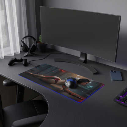 Ada Wong RGB Mouse Pad – Resident Evil LED Desk Mat, Survival Gamer Setup