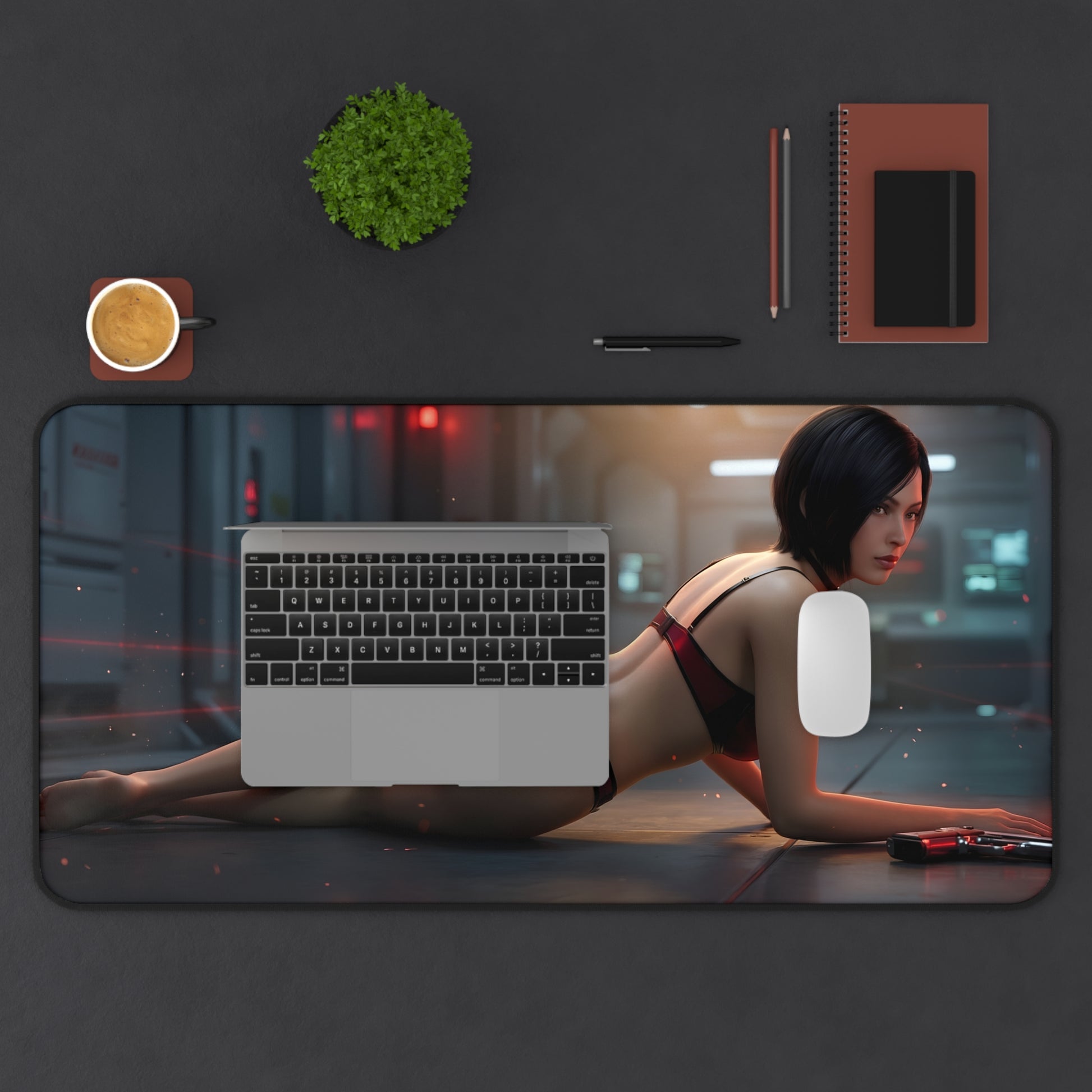 Ada Wong Mouse Pad – Tactical Action Gaming Mouse Pad, Stylish Gamer Desk Decor featuring tactical artwork and smooth glide for competitive setups
