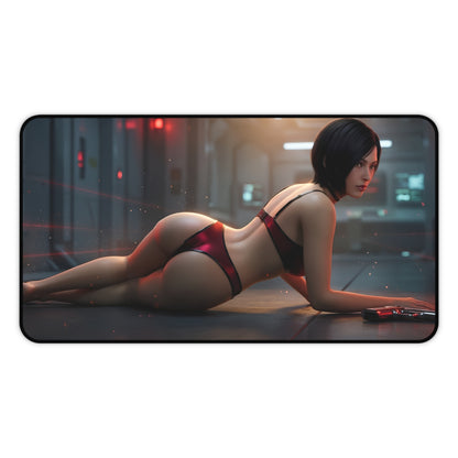 Ada Wong Mouse Pad – Tactical Action Gaming Mouse Pad, Stylish Gamer Desk Decor featuring tactical artwork and smooth glide for competitive gaming