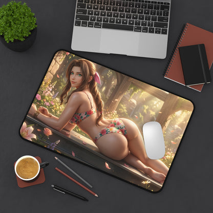 Aerith Mouse Pad – Fantasy RPG Gaming Mouse Pad, Stylish Gamer Desk Decor showing fantasy artwork on premium non-slip gaming mouse pad