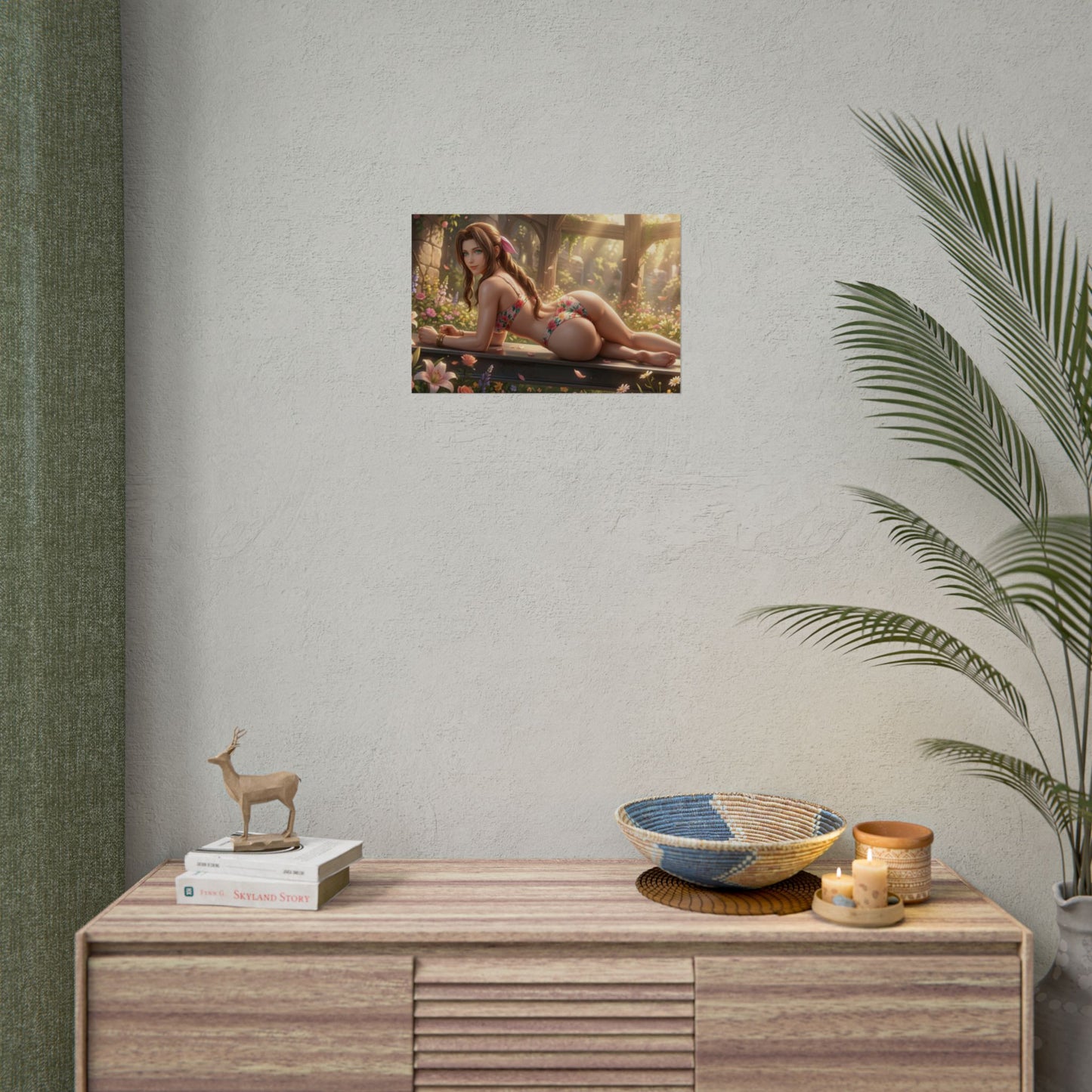 Aerith Poster, Final Fantasy Art Print, Fantasy Game Wall Art