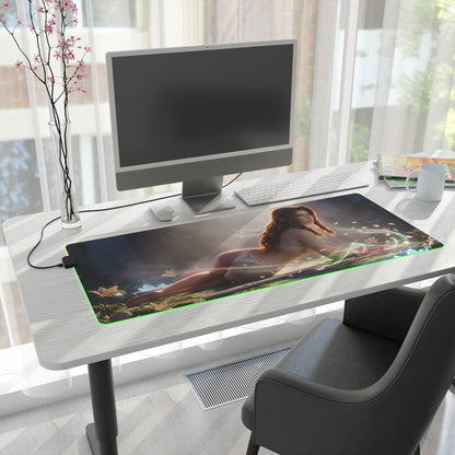 Aerith RGB Mouse Pad – Final Fantasy Illuminated Desk Mat, RPG Gamer Setup