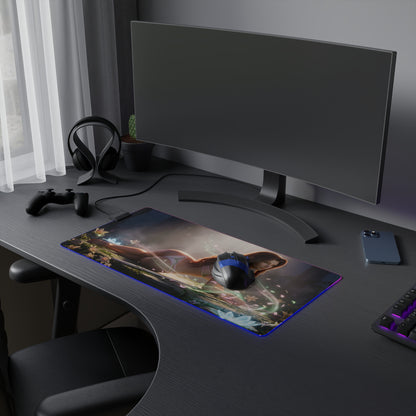 Aerith RGB Mouse Pad – Final Fantasy Illuminated Desk Mat, RPG Gamer Setup
