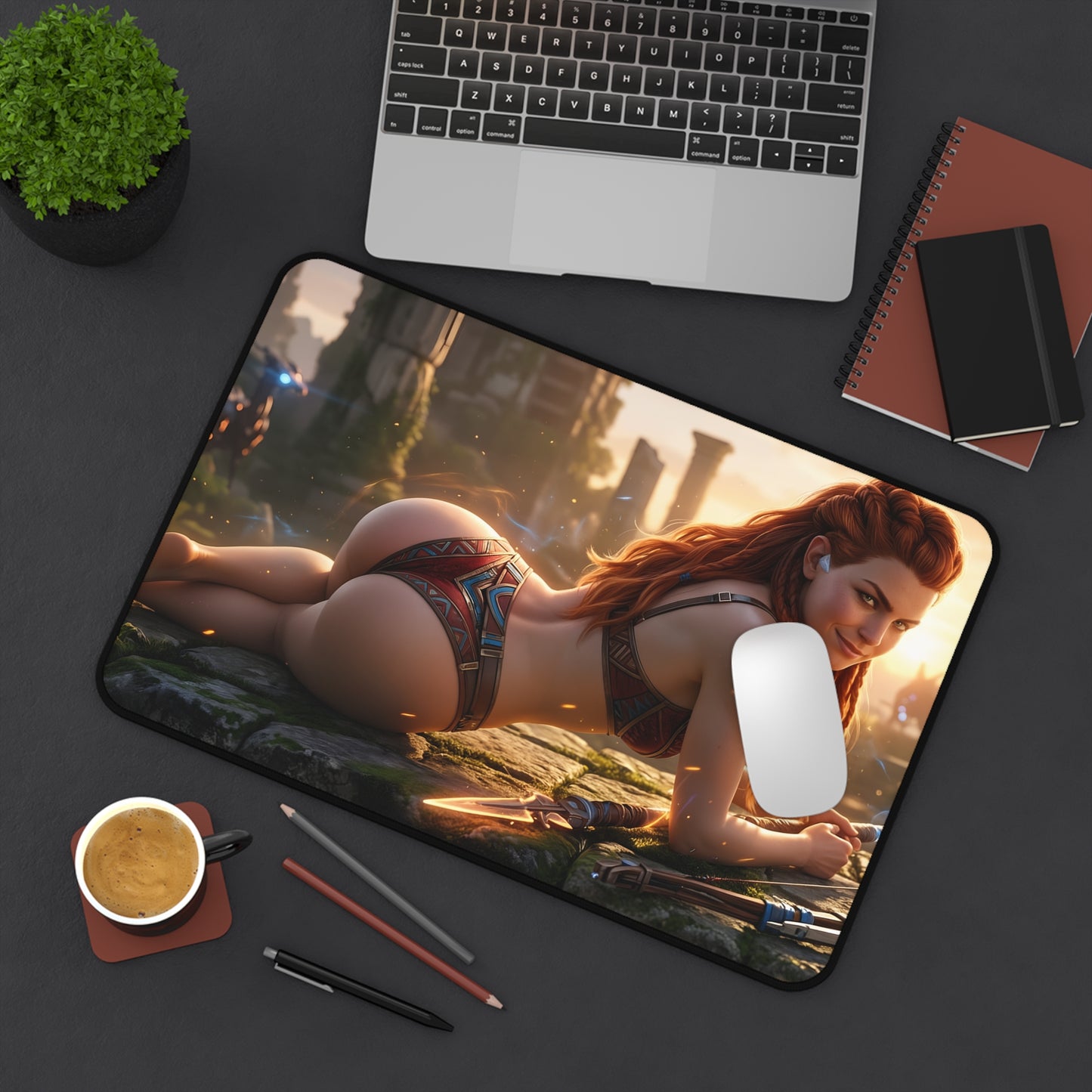 Aloy Mouse Pad – Horizon Game Gaming Mouse Pad, Stylish Gamer Desk Decor featuring detailed Aloy artwork on premium gaming mouse pad