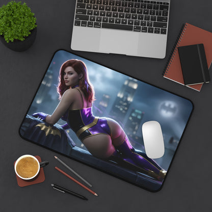 Batwoman Mouse Pad – DC Hero Gaming Mouse Pad, Stylish Gamer Desk Decor on a modern gaming desk with smooth tracking and comic-style artwork