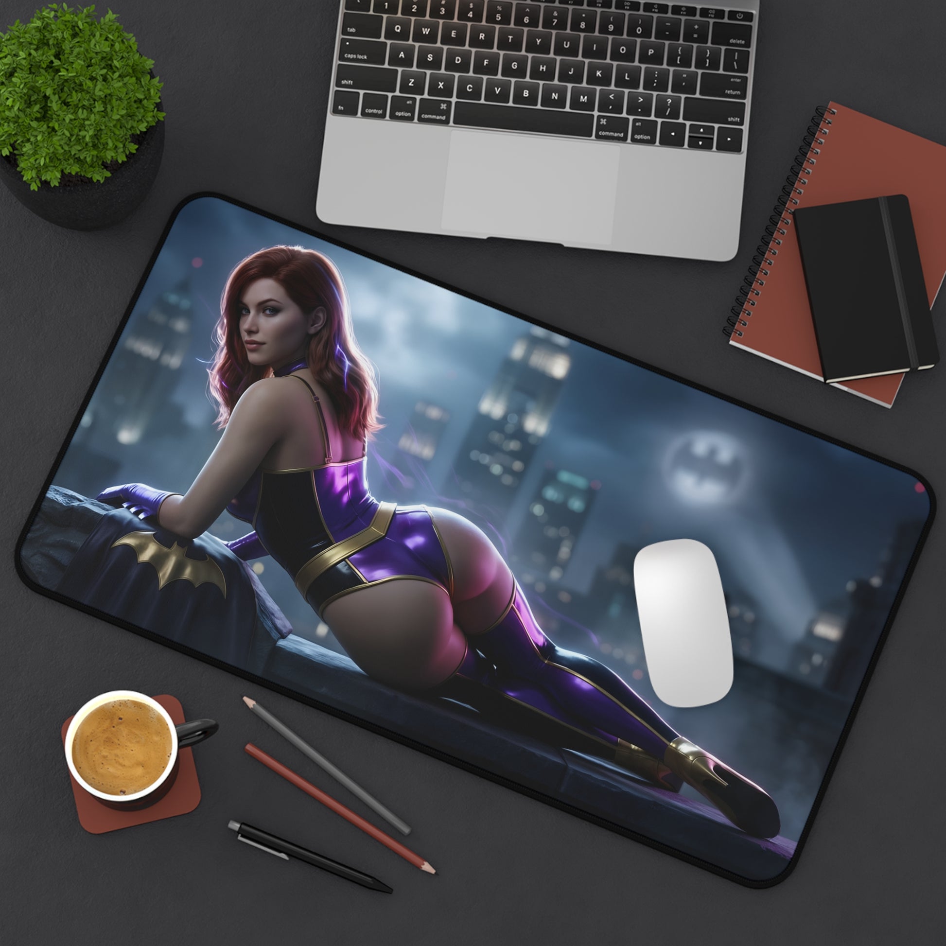 Batwoman Mouse Pad – DC Hero Gaming Mouse Pad, Stylish Gamer Desk Decor showcasing Batwoman artwork on a premium large gaming desk pad